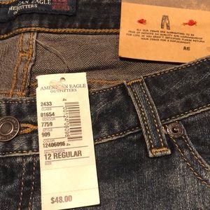 American eaglejeans skinny bell leg lowrise size12